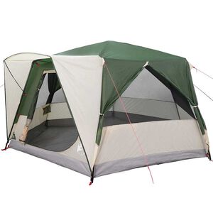 vidaXL Палатка за кабина 7-ма души с покрив Зелен 400 x 350 x 212 см