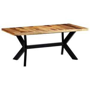 vidaXL Трапезна маса, 180x90x75 cм, акациево дърво масив