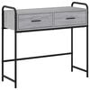 vidaXL Конзолна маса Сив Сонома 90 x 33 x 80,5 см Инженерна дървесина
