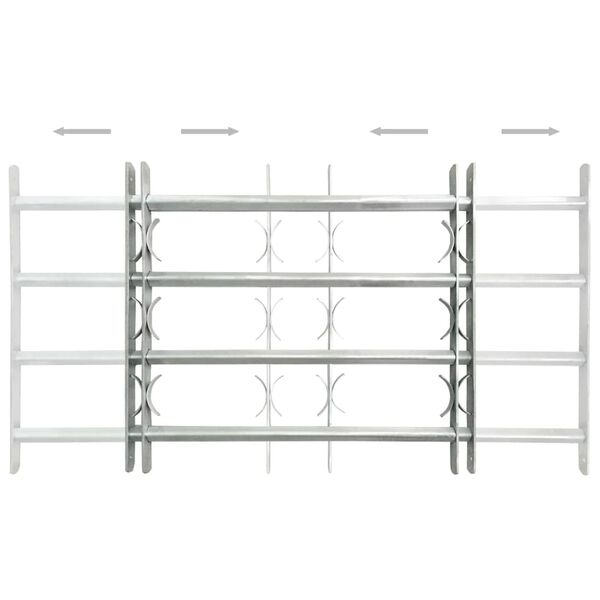 vidaXL Регулируеми решетки за прозорци, 2 бр, 1000-1500 мм