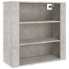 vidaXL Стенен шкаф, бетонно сив, 80x33x80 см, инженерно дърво