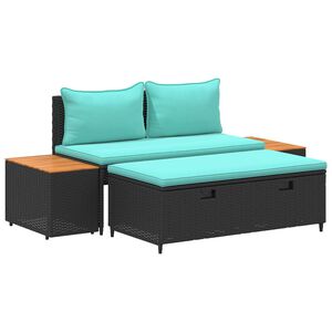 vidaXL Комплект дивани за открито 4 -Seater 4 бр. 55 x 30 x 39 см