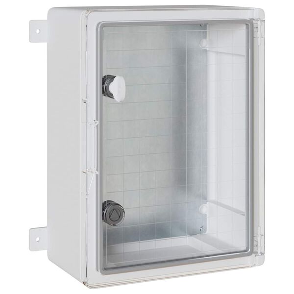 vidaXL Контролен шкаф Сив 30 x 19,5 x 40 см ABS пластмаса