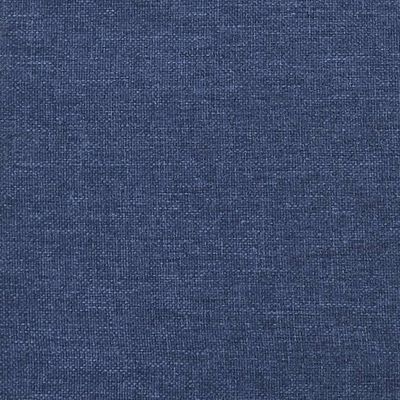 vidaXL 2-местно разтегателно канапе, синьо, текстил