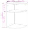 vidaXL Крайна масичка Димян дъб 39,7 x 39,7 x 60 см Инженерно дърво