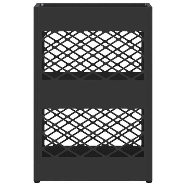 vidaXL Стойка за чадър Черно 28 x 12 x 41 см Стомана