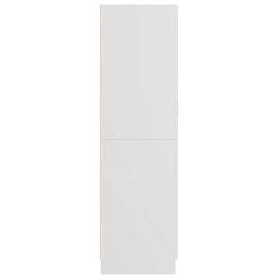 vidaXL Гардероб, бял, 82,5x51,5x180 см, ПДЧ