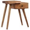 vidaXL Нощно шкафче, акациево дърво масив, 45x32x55 см