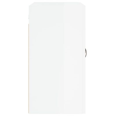 vidaXL Стенен шкаф, бял гланц, 60x31x60 см, инженерно дърво