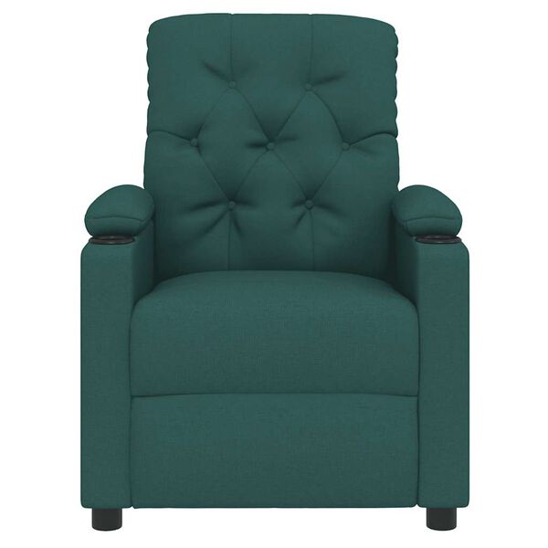 vidaXL Наклоняем стол, тъмнозелен, текстил