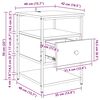 vidaXL Нощен шкаф с чекмедже Дъб 40 x 42 x 56 см Инженерно дърво
