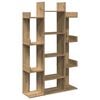 vidaXL Библиотека, дъб артизан, 86x25,5x140 см, инженерно дърво