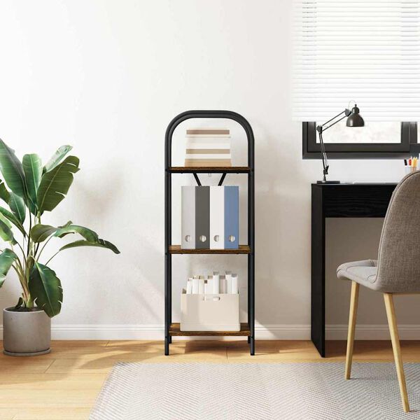 vidaXL Рафт за книги Димян дъб 40 x 30 x 109 см Инженерно дърво