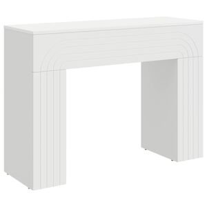 vidaXL Масичка за кафе Бяло 102 x 35 x 75 см Инженерна дървесина