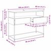 vidaXL Конзолна маса Старо дърво 100 x 40 x 75 cm Инженерно дърво
