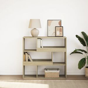 vidaXL Библиотека/разделител за стая, дъб сонома, 100x33x94,5 см