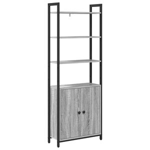 vidaXL Шкаф за книги 6 нива 60 x 24 x 161 см Инженерна дървесина