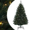 vidaXL Изкуствено коледно дърво с хингед 150 см 150 LED светодиода