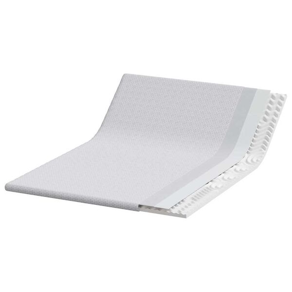 vidaXL Топер за матрак Бяло 140 x 190 cm Жакардова тъкан