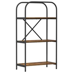 vidaXL Рафт за книги 3 нива 60 x 30 x 109 см Инженерна дървесина