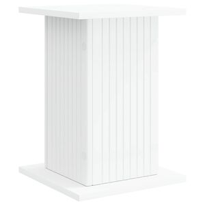 vidaXL Стойка за растения Бяло 30,5 x 30 x 43 см Инженерна дървесина