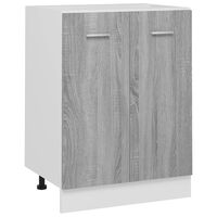 vidaXL Долно шкафче, сив сонома, 60x46x81,5 см, инженерно дърво