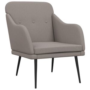 vidaXL Кресло, таупе, 63x76x80 см, текстил