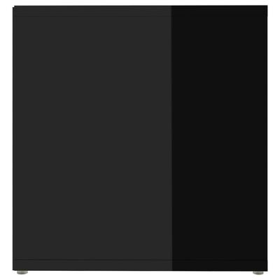 vidaXL ТВ шкаф, черен гланц, 72x35x36,5 см, ПДЧ