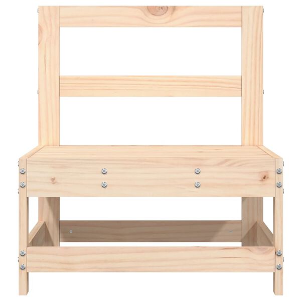 vidaXL Градински средни дивани, 2 бр, бор масив