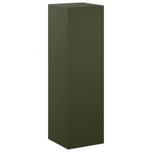 vidaXL Стойка за растения Маслиненозелено 30 x 30 x 100 см