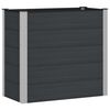 vidaXL Градинска повдигната леха Черно 100 x 50 x 91 cm WPC и алуминий