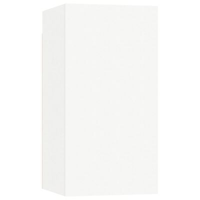 vidaXL Комплект ТВ шкафове от 4 части, инженерно дърво, бял гланц