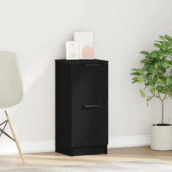 vidaXL Служебен шкаф Черния дъб 30 x 30 x 70 см Инженерно дърво