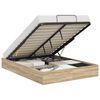 vidaXL Отоманско легло със съхранение Сонома дъб 193 x 120 x 25 см