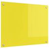 vidaXL Кухненски гръб Жълто 80 x 60 cm закалено стъкло