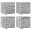 vidaXL Стенни ТВ шкафове, 4 бр, сив сонома, 30,5x30x30 см