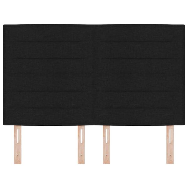 vidaXL Облегалка за глава с таблото Черно 160 cm Изкуствена