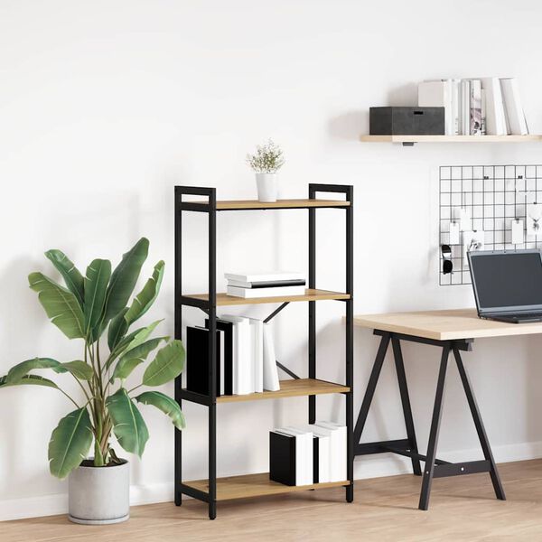 vidaXL Рафт за книги Дъб 60 x 30 x 120 см Инженерно дърво