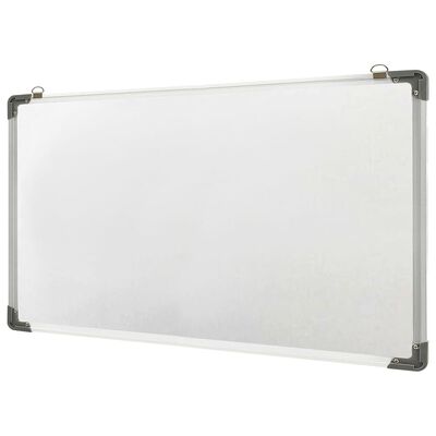 vidaXL Магнитна дъска, бяла, 110x60 см, стомана