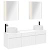 vidaXL Комплект шкафове за баня 5 pcs Бяло 53 x 15,5 x 70 см