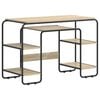 vidaXL Бюро с място за съхранение Дъб сонома 113,5 x 52 x 75,5 см