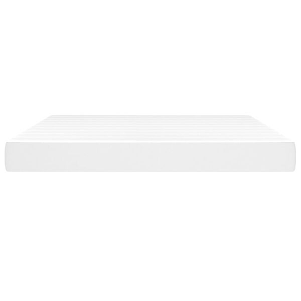 vidaXL Матрак за легло с покет пружини бял 180x200x20 см плат