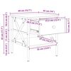 vidaXL Нощно Шкафче с чекмедже 2 pcs дъб артизан 40 x 42 x 45 см