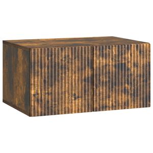 vidaXL Стенно монтиран ТВ шкаф 59,5 x 41 x 30 см Опушен дъб