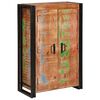 vidaXL Витрина с врати Кафяво Солидно рециклирано дърво и метал