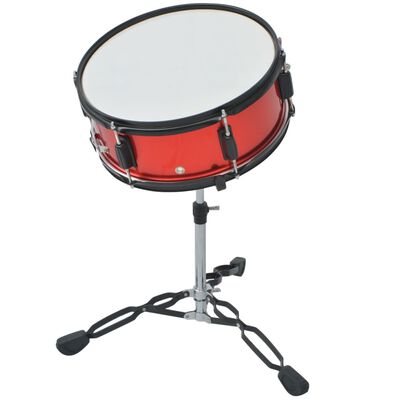 vidaXL Комплект барабани, прахово боядисан, червен, за възрастни