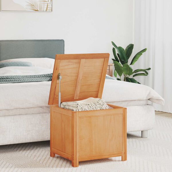 vidaXL Кутия за съхранение със съхранение Естествен 50 x 45 x 45 см