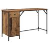 vidaXL Компютърно бюро Старо дърво 131 x 48 x 75 см