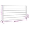 vidaXL Дървена колекционерска витрина с 6 рафта 100x9x55 см