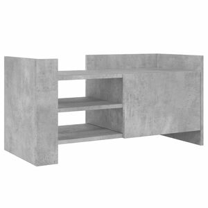 vidaXL ТВ шкаф, бетонно сив, 80x35x40 см, инженерно дърво